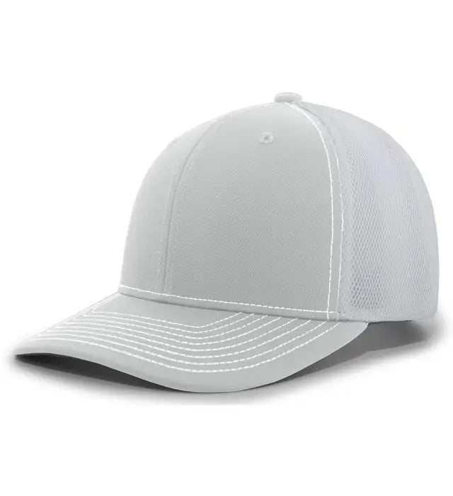 Pacific Headwear P365 Air Mesh Sideline Cap - Silver White