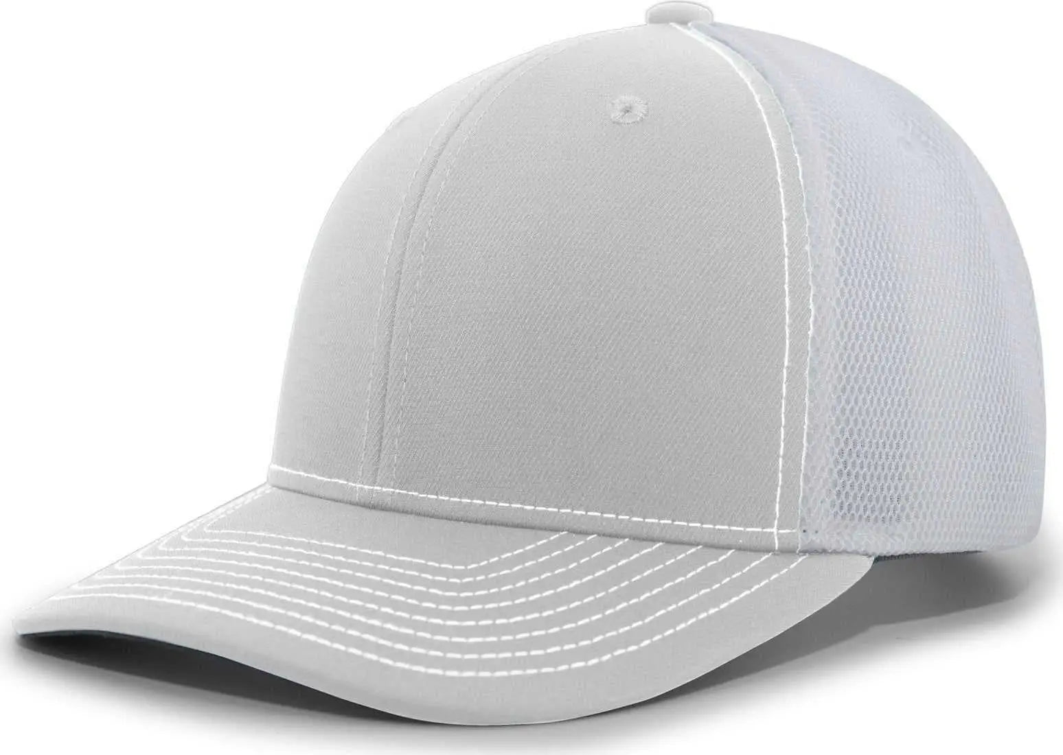 Pacific Headwear P365 Air Mesh Sideline Cap - Silver White