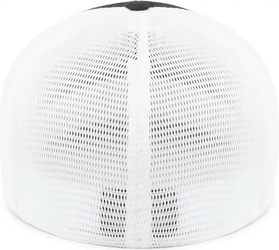 Pacific Headwear P401 Fusion Trucker Cap - Black White