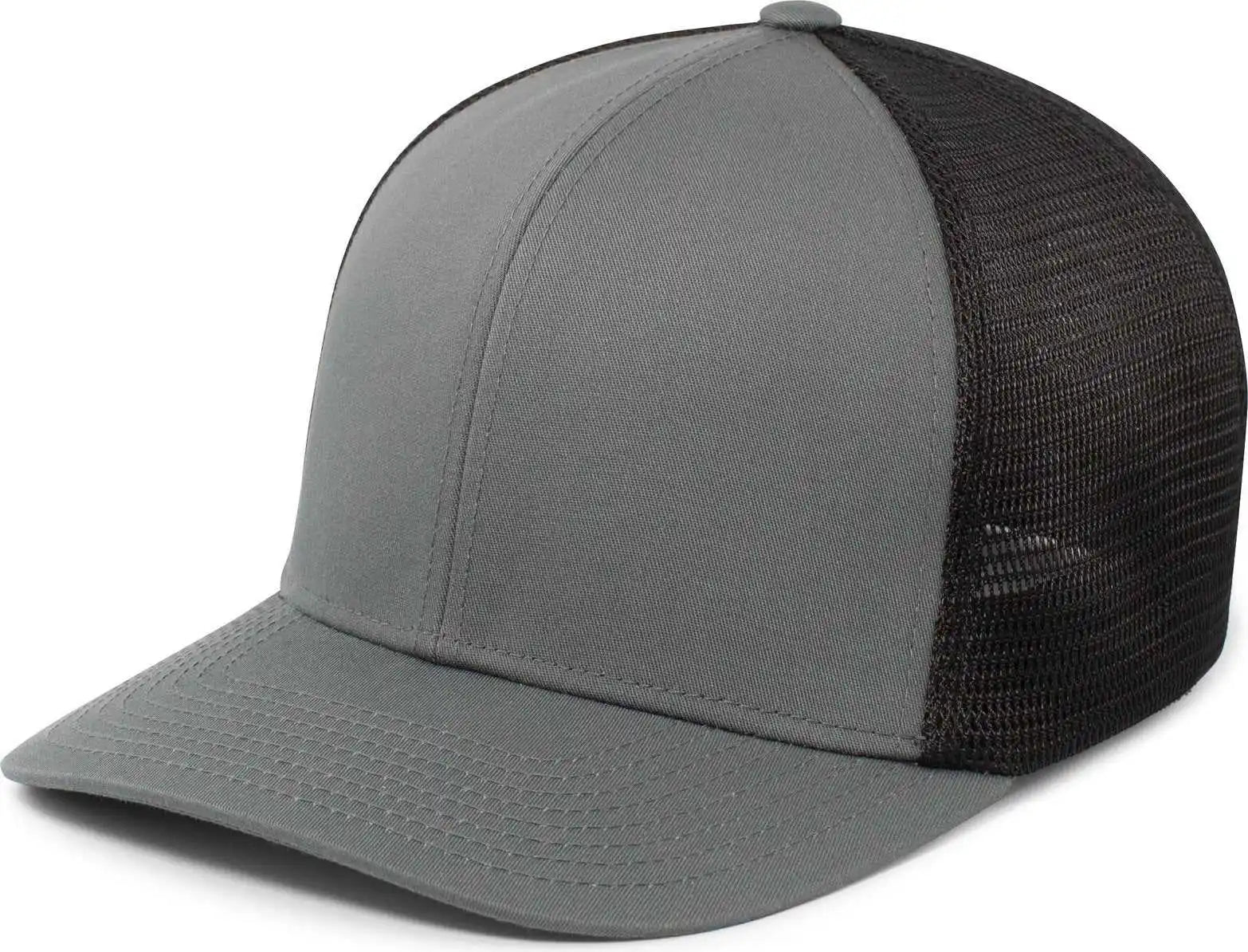 Pacific Headwear P401 Fusion Trucker Cap - Graphite Black - Dark Gray / 6 1/2’’ 7’’