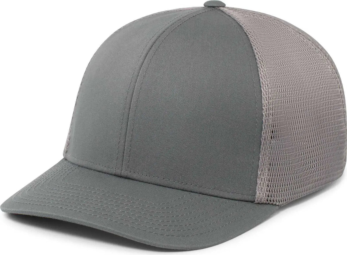 Pacific Headwear P401 Fusion Trucker Cap - Graphite - Dark Gray / 6 1/2’’ 7’’