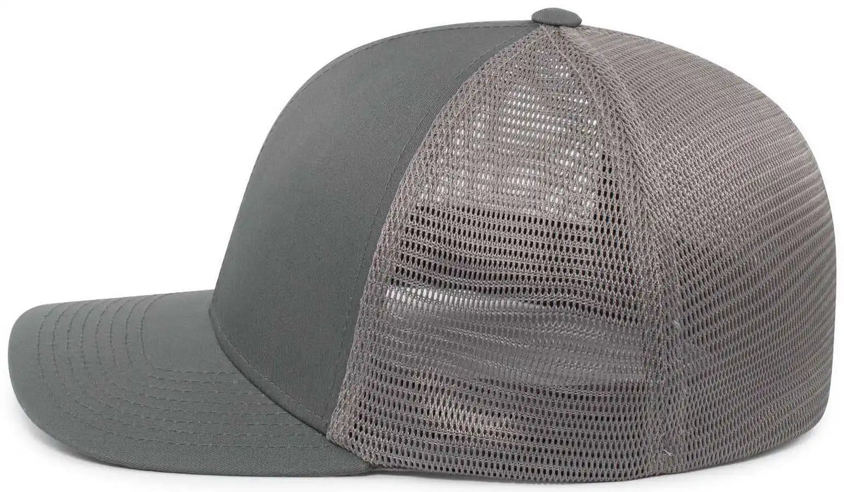 Pacific Headwear P401 Fusion Trucker Cap - Graphite