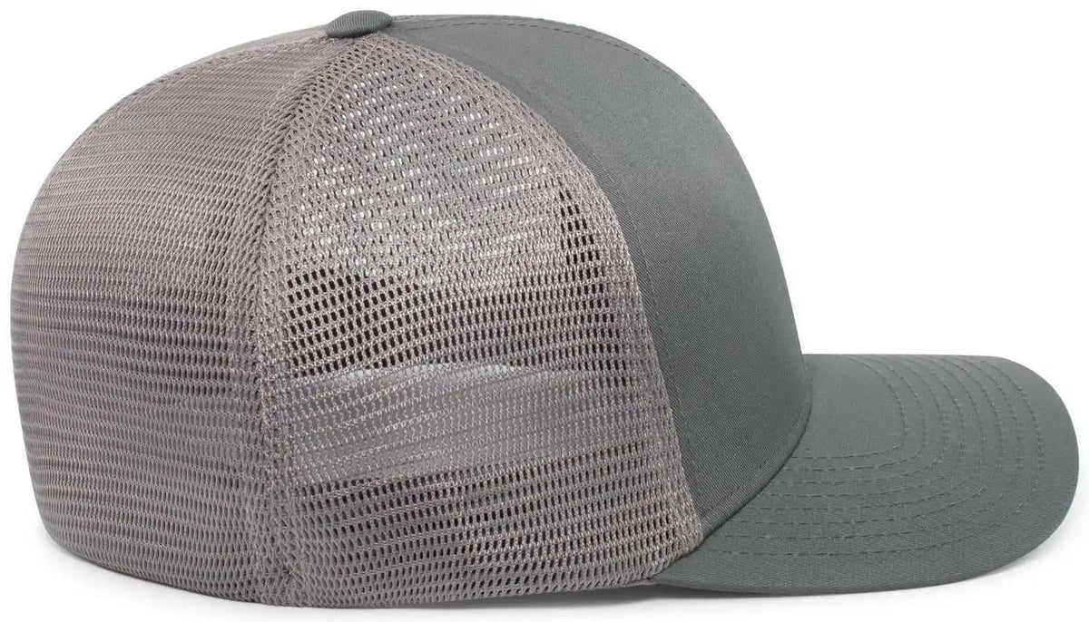 Pacific Headwear P401 Fusion Trucker Cap - Graphite