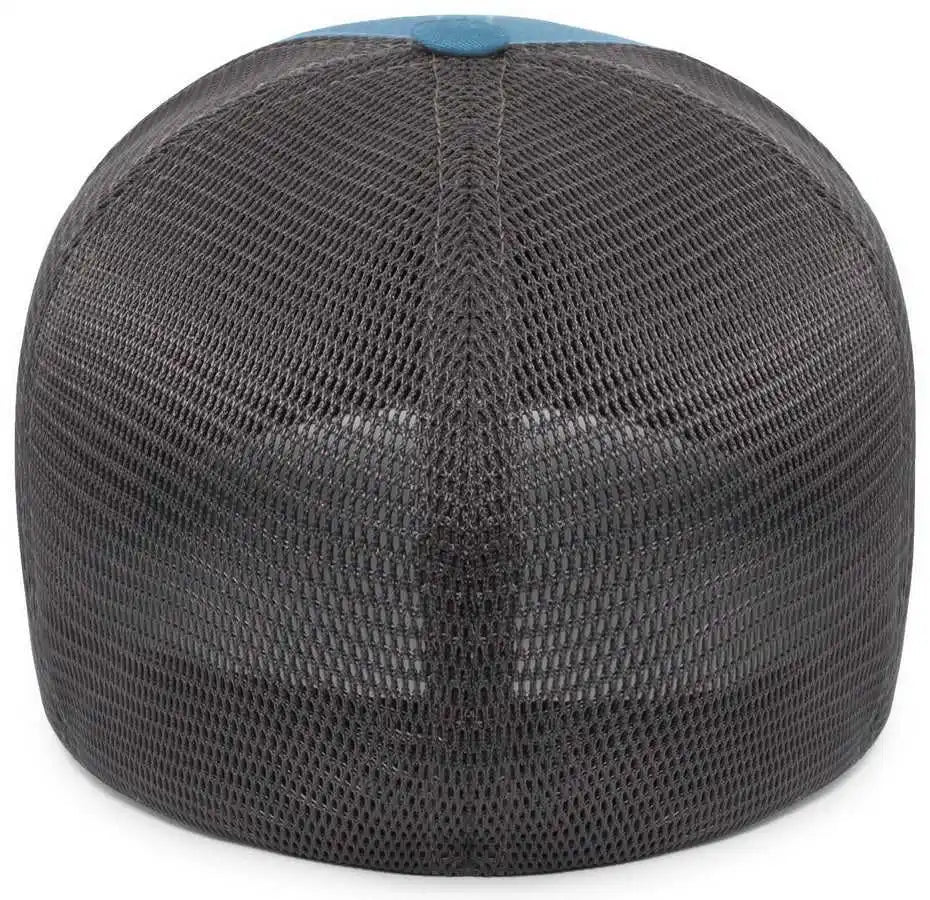 Pacific Headwear P401 Fusion Trucker Cap - Ocean Blue Lt Charcoal