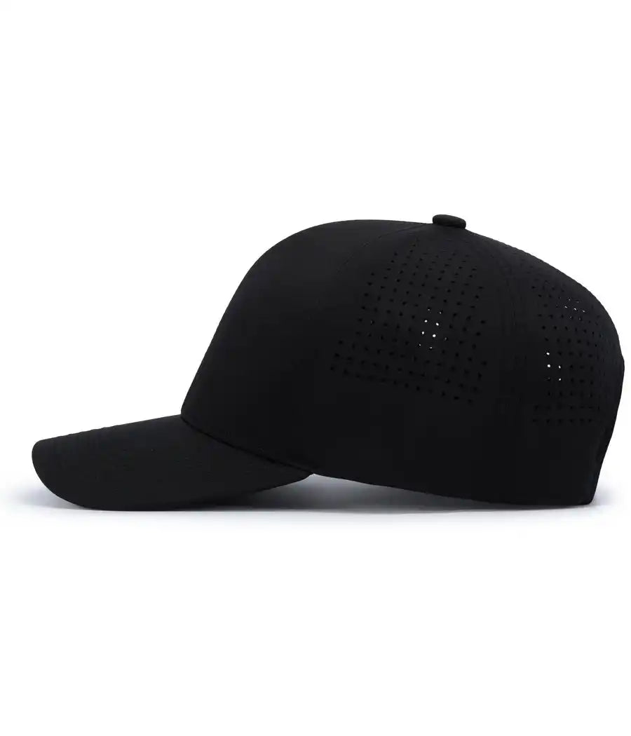 Pacific Headwear P413 Lightweight Perforated Snapback Black / 7’’ 7 7/8’’