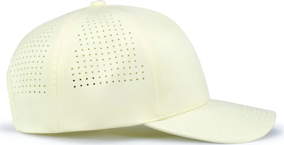 Pacific Headwear P413 Lightweight Perforated Snapback Cap - Celestial Yellow - one Size Fits Most