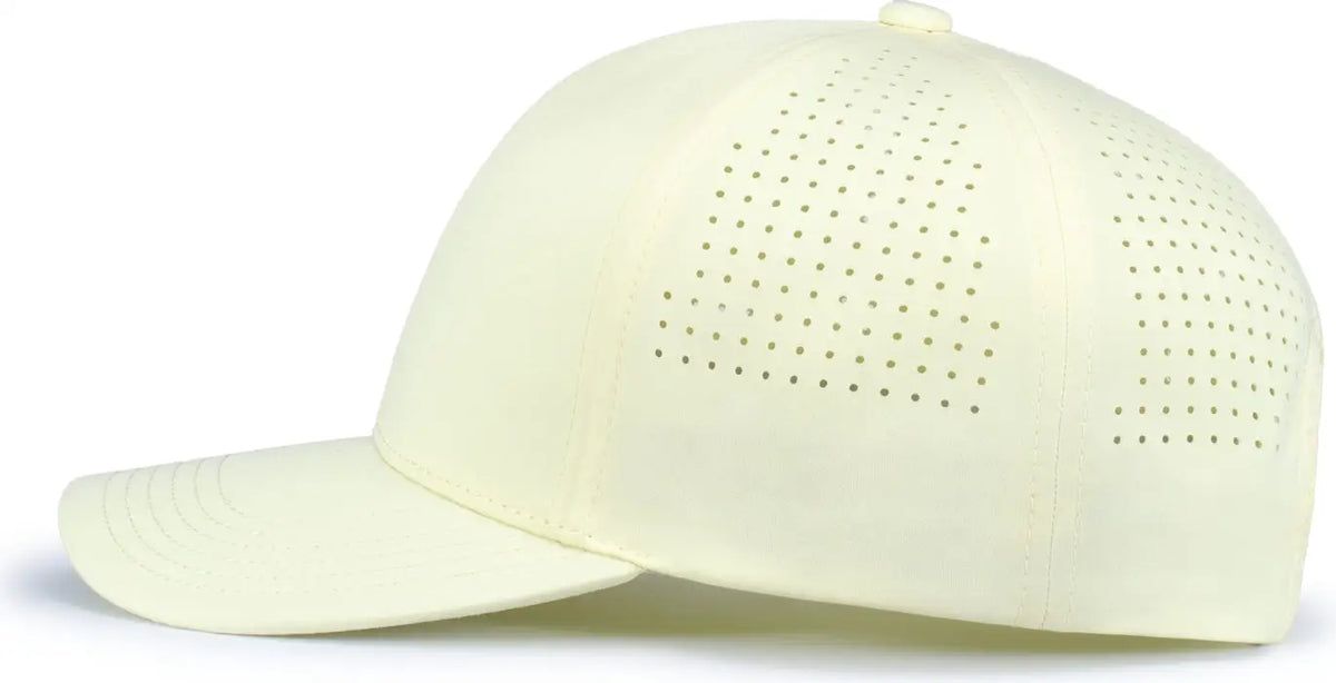 Pacific Headwear P413 Lightweight Perforated Snapback Cap - Celestial Yellow - one Size Fits Most