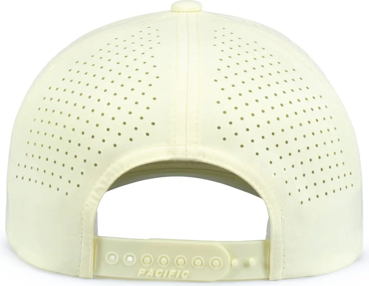Pacific Headwear P413 Lightweight Perforated Snapback Cap - Celestial Yellow - one Size Fits Most