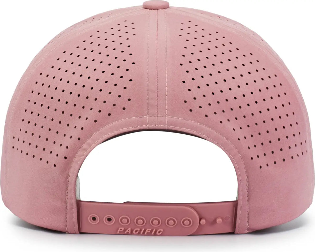 Pacific Headwear P413 Lightweight Perforated Snapback Cap - Dusty Maroonuve - one Size Fits Most