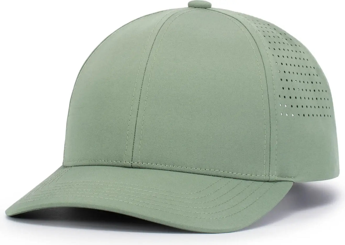 Pacific Headwear P413 Lightweight Perforated Snapback Cap - Sage - one Size Fits Most