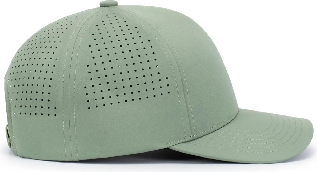 Pacific Headwear P413 Lightweight Perforated Snapback Cap - Sage - one Size Fits Most