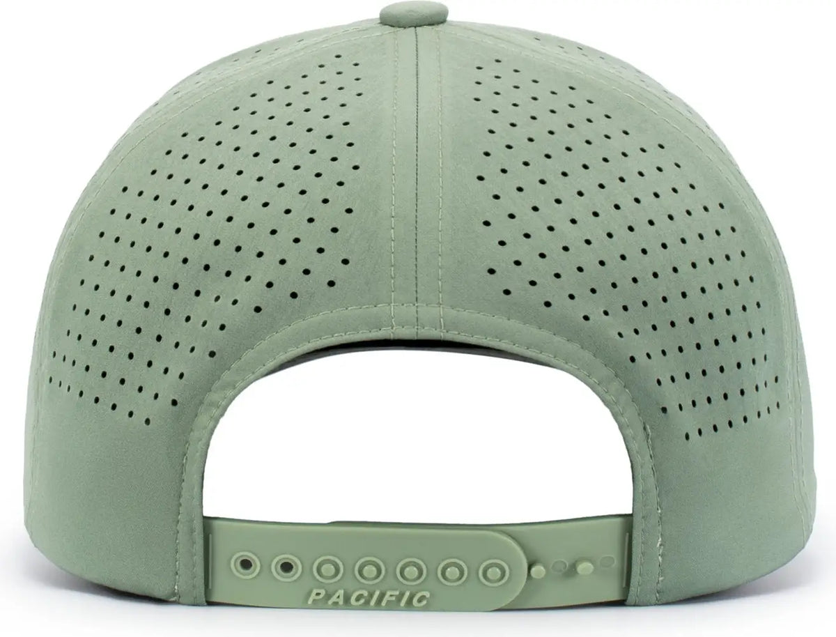Pacific Headwear P413 Lightweight Perforated Snapback Cap - Sage