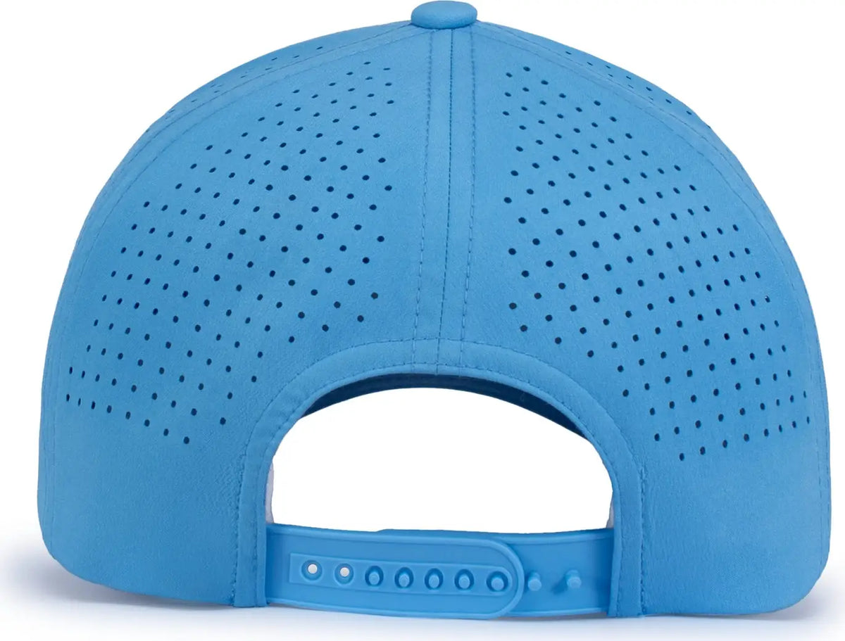 Pacific Headwear P413 Lightweight Perforated Snapback Cap - Tranquil Blue - one Size Fits Most