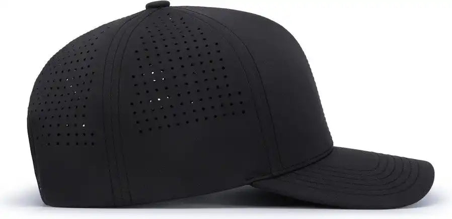 Pacific Headwear P413 Lightweight Perforated Snapback - Charcoal - 7’’ - 7 7/8’’