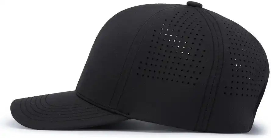 Pacific Headwear P413 Lightweight Perforated Snapback - Charcoal - 7’’ - 7 7/8’’