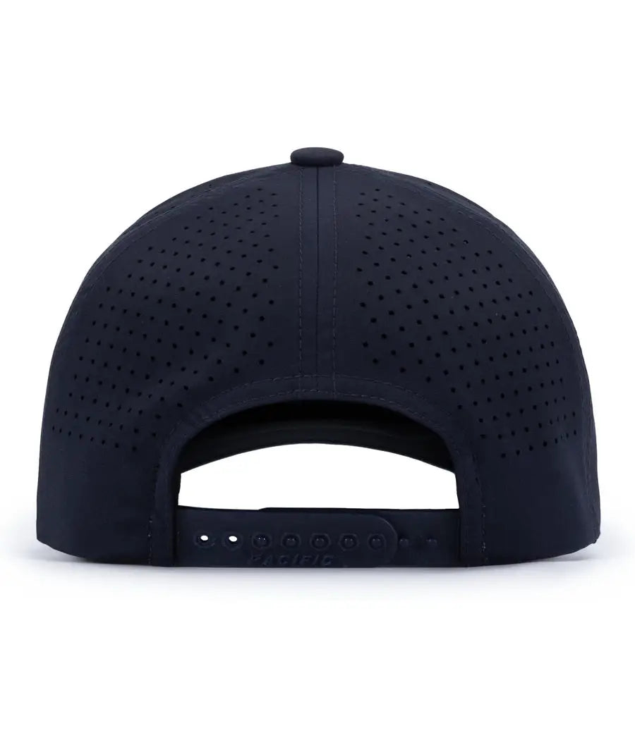Pacific Headwear P413 Lightweight Perforated Snapback - Navy
