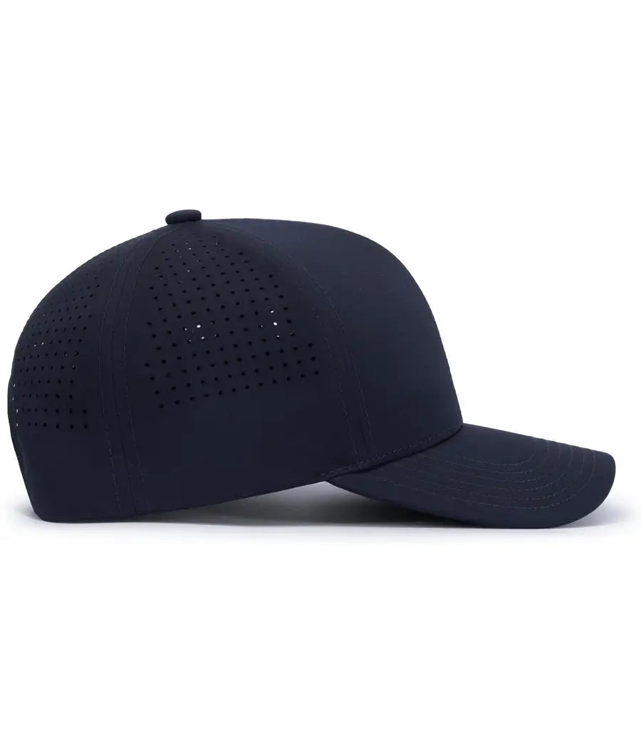 Pacific Headwear P413 Lightweight Perforated Snapback - Navy