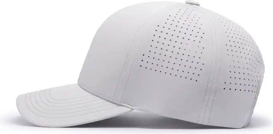 Pacific Headwear P413 Lightweight Perforated Snapback - Silver - 7’’ - 7 7/8’’