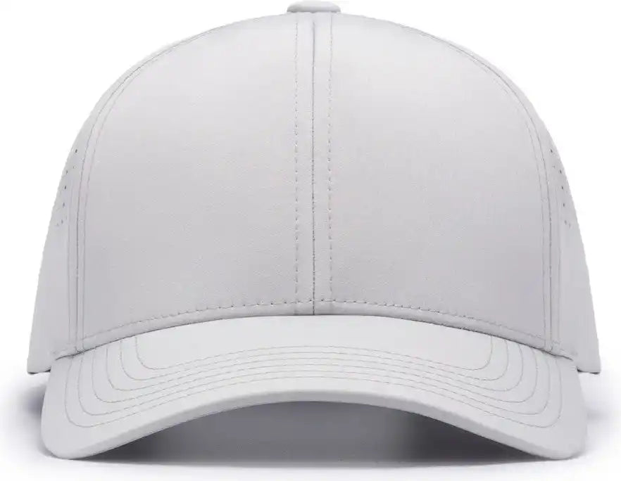 Pacific Headwear P413 Lightweight Perforated Snapback - Silver