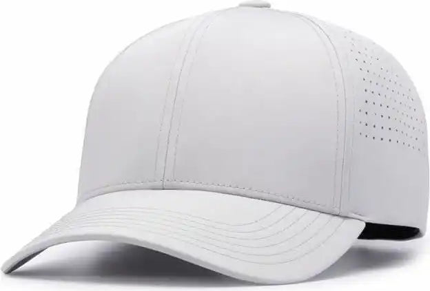 Pacific Headwear P413 Lightweight Perforated Snapback - Silver