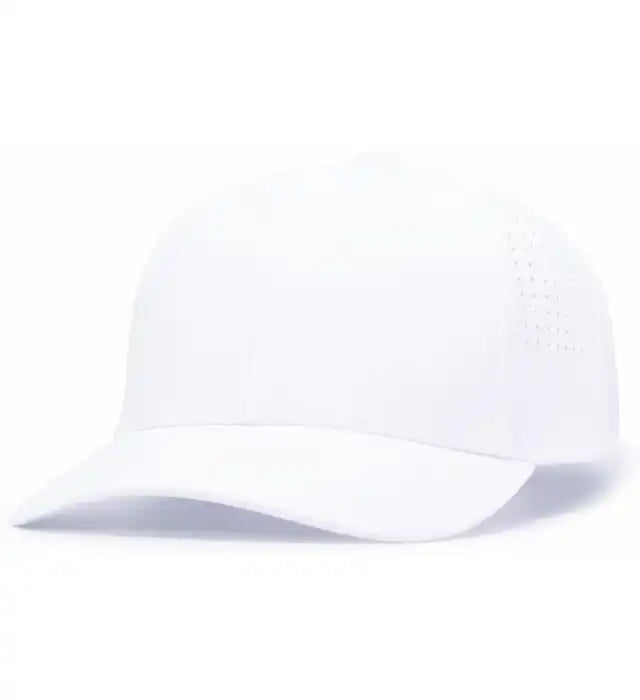 Pacific Headwear P413 Lightweight Perforated Snapback - White - 7’’ - 7 7/8’’