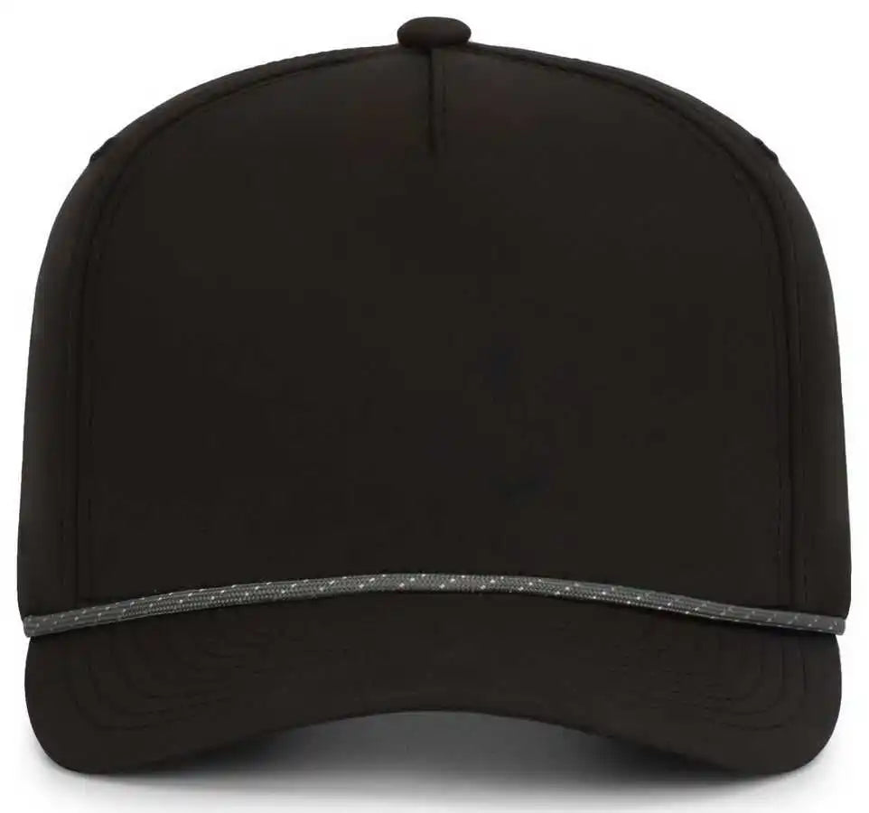 Pacific Headwear P421 Weekender Cap - Black Graphite White - 7’’ 7 7/8’’