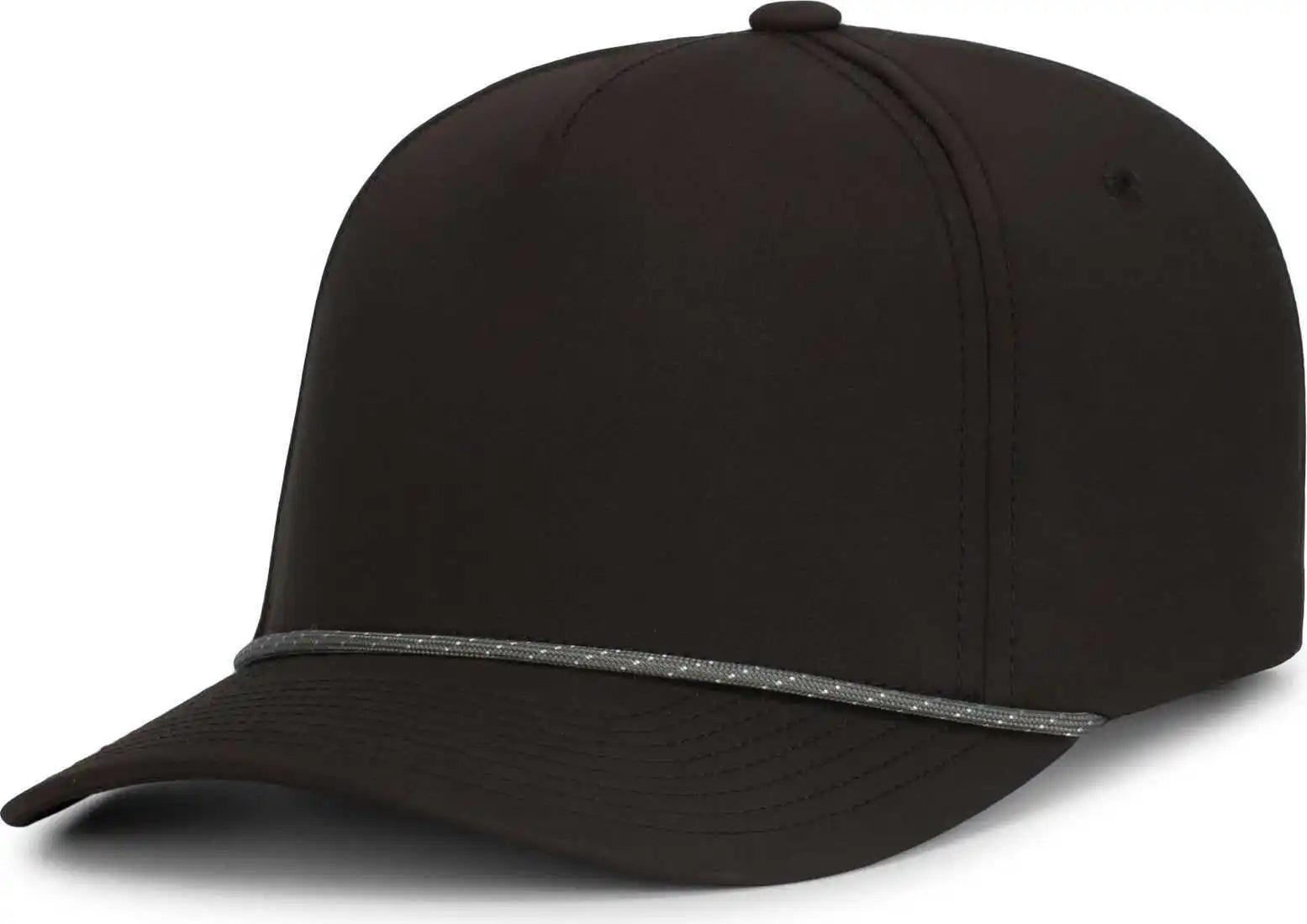 Pacific Headwear P421 Weekender Cap - Black Graphite White - 7’’ 7 7/8’’