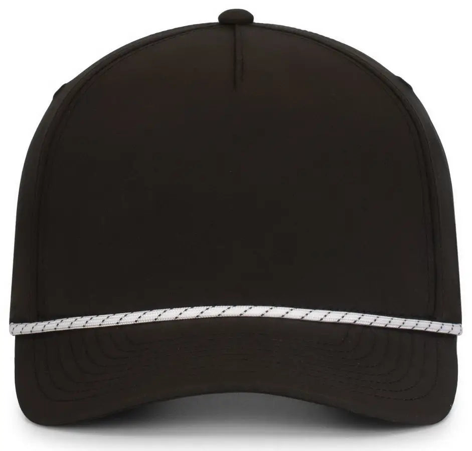 Pacific Headwear P421 Weekender Cap - Black White - 7’’ 7 7/8’’