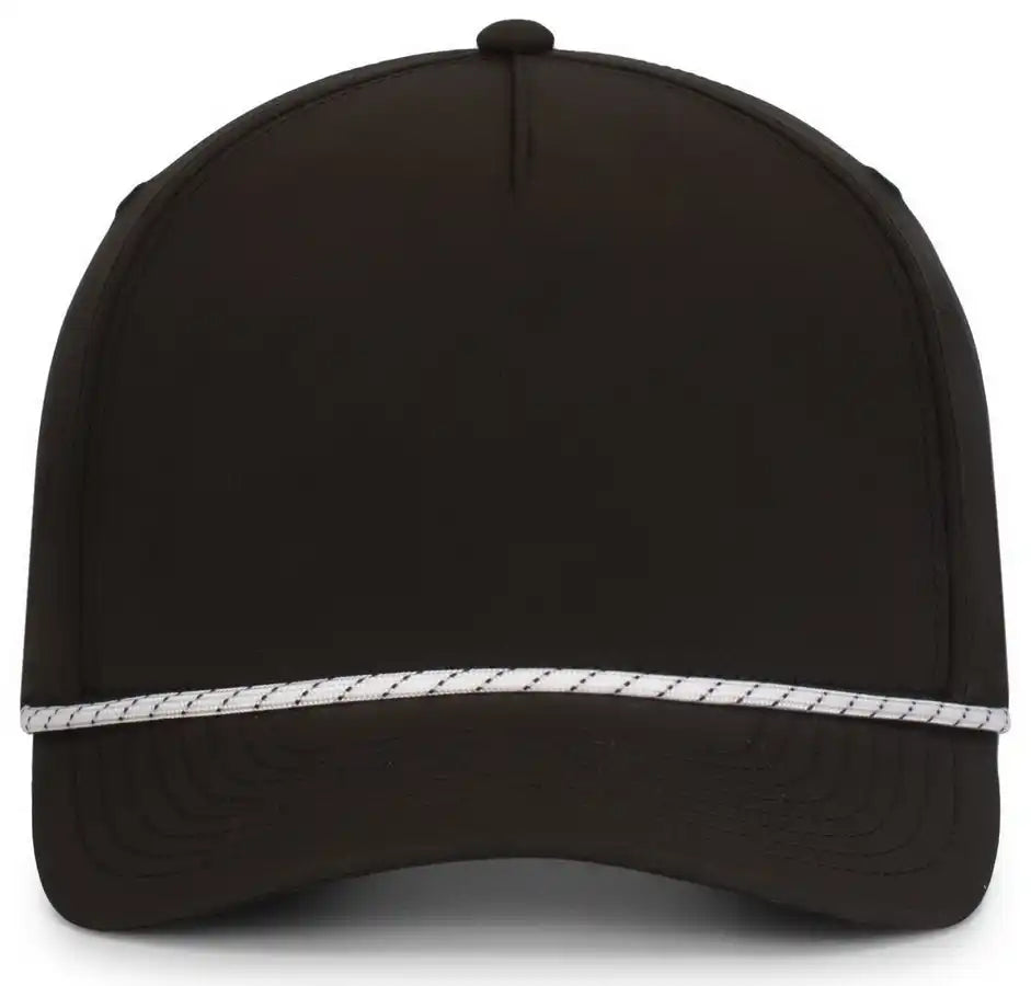 Pacific Headwear P421 Weekender Cap - Black White - 7’’ 7 7/8’’