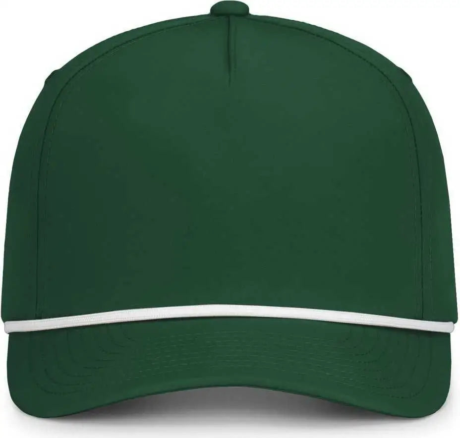 Pacific Headwear P421 Weekender Cap - Dark Green White - Forest / 7’’ 7 7/8’’