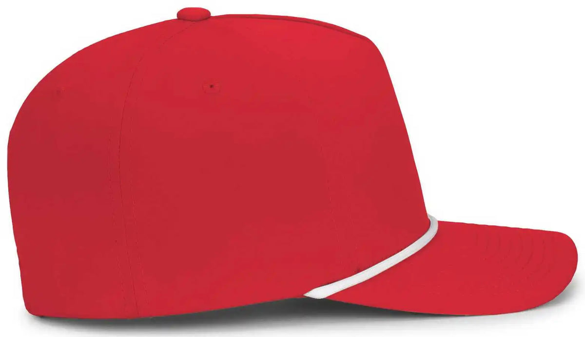 Pacific Headwear P421 Weekender Cap - Red White - 7’’ 7 7/8’’
