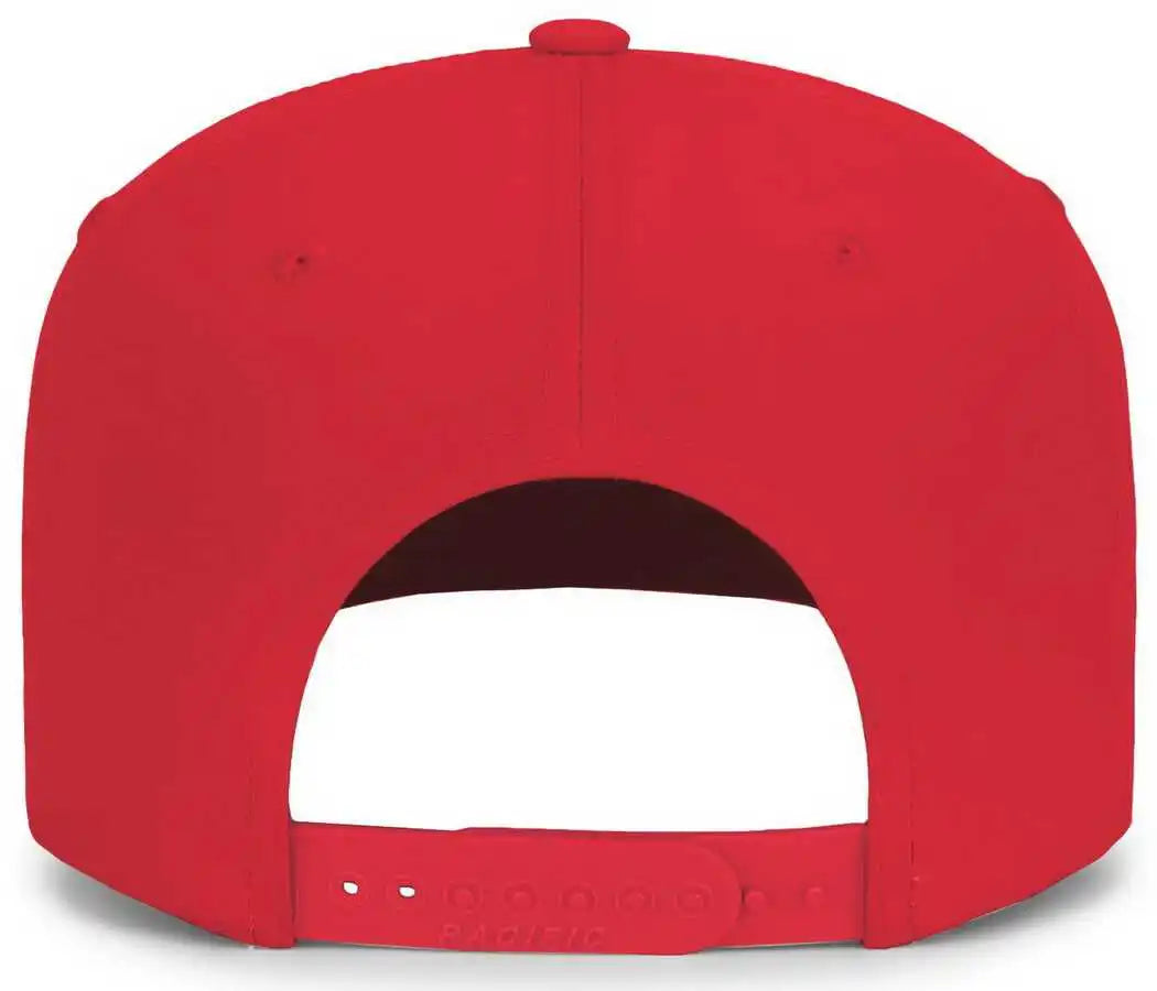 Pacific Headwear P421 Weekender Cap - Red White - 7’’ 7 7/8’’