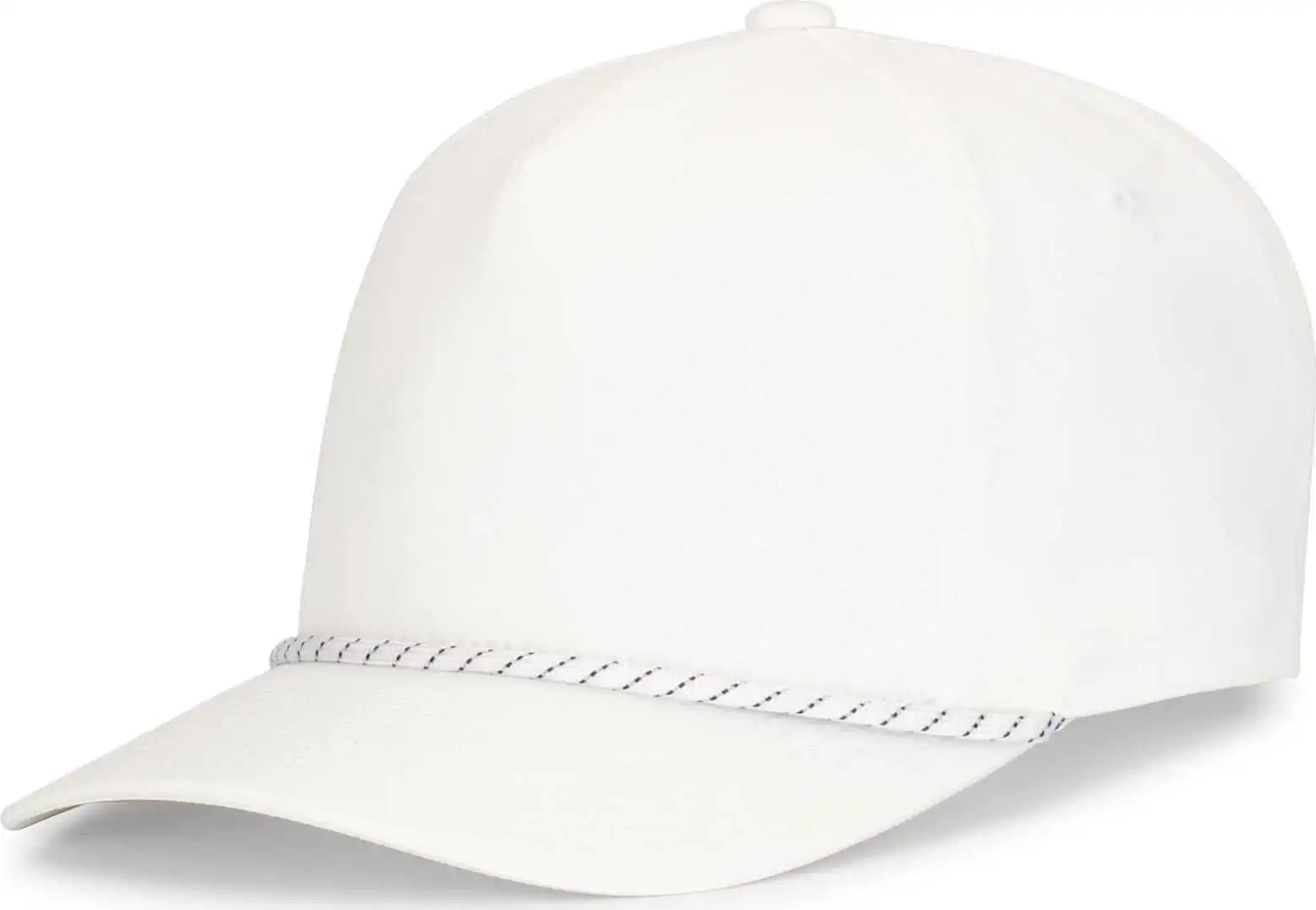 Pacific Headwear P421 Weekender Cap - White Black - 7’’ 7 7/8’’