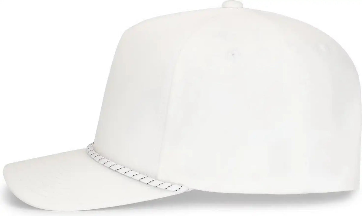 Pacific Headwear P421 Weekender Cap - White Black - 7’’ 7 7/8’’