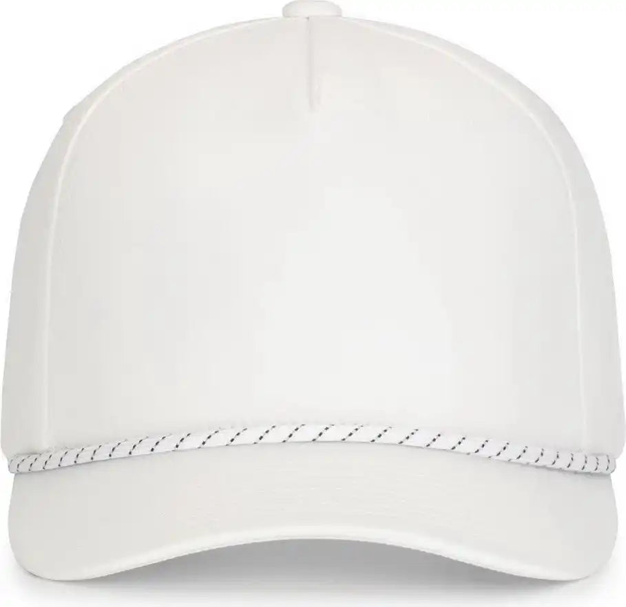 Pacific Headwear P421 Weekender Cap - White Black - 7’’ 7 7/8’’