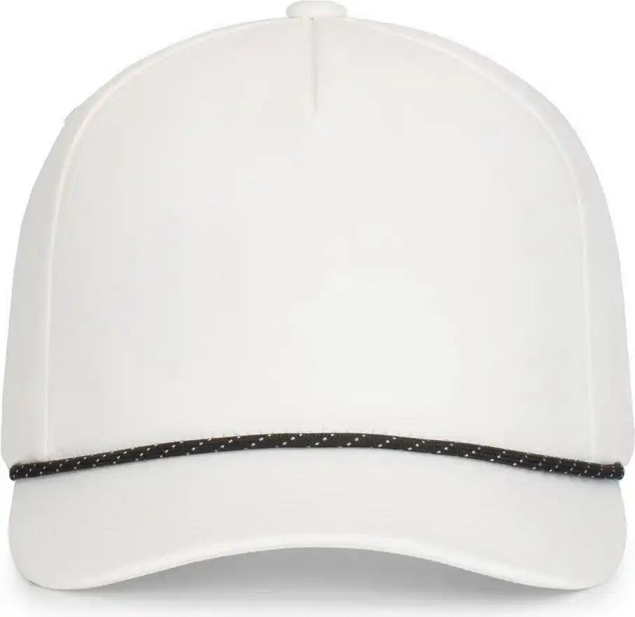 Pacific Headwear P421 Weekender Cap - White Black - 7’’ 7 7/8’’