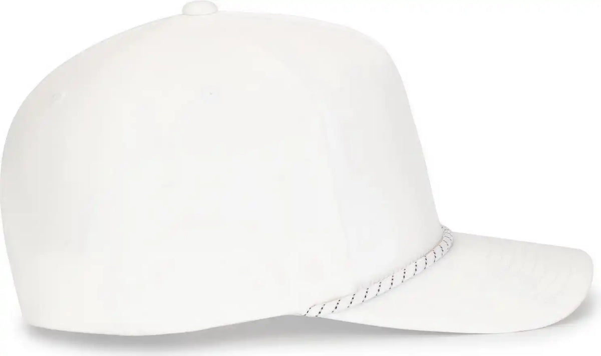 Pacific Headwear P421 Weekender Cap - White Black - 7’’ 7 7/8’’