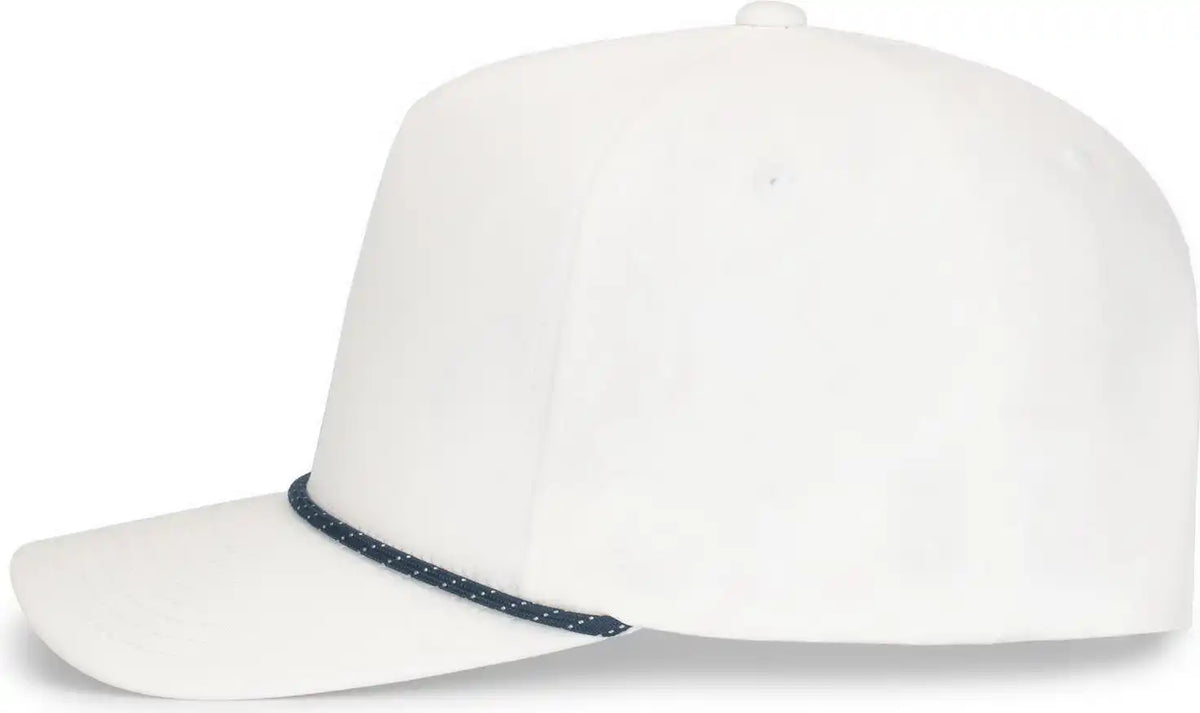 Pacific Headwear P421 Weekender Cap - White Navy - 7’’ 7 7/8’’