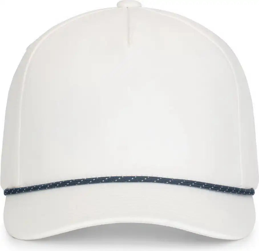 Pacific Headwear P421 Weekender Cap - White Navy - 7’’ 7 7/8’’