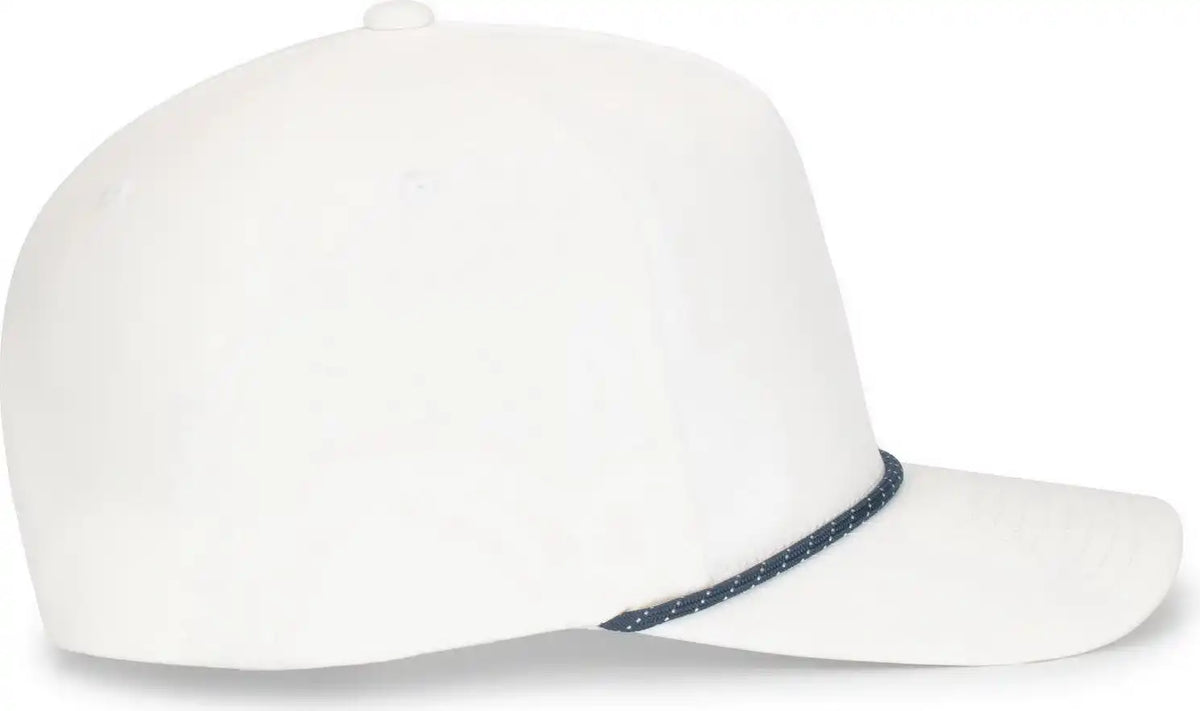 Pacific Headwear P421 Weekender Cap - White Navy - 7’’ 7 7/8’’