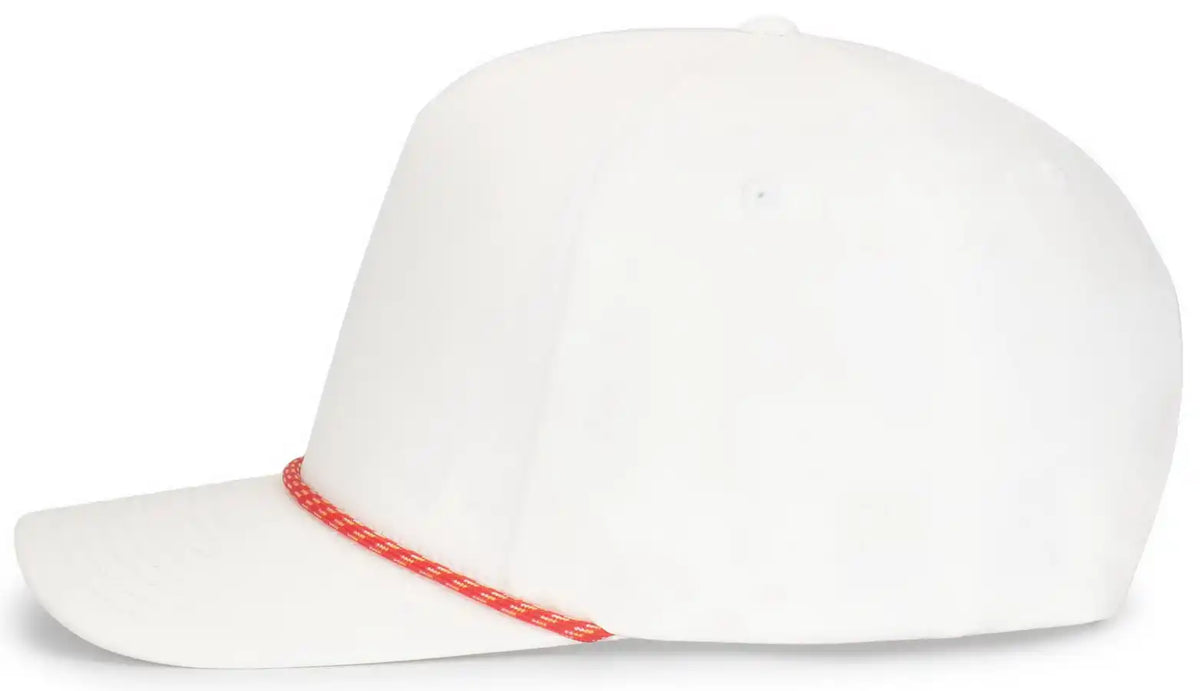 Pacific Headwear P421 Weekender Cap - White Red Gold B01n - 7’’ 7 7/8’’