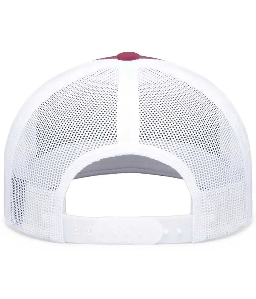 Pacific Headwear P423 Weekender Trucker Cap - Berry White