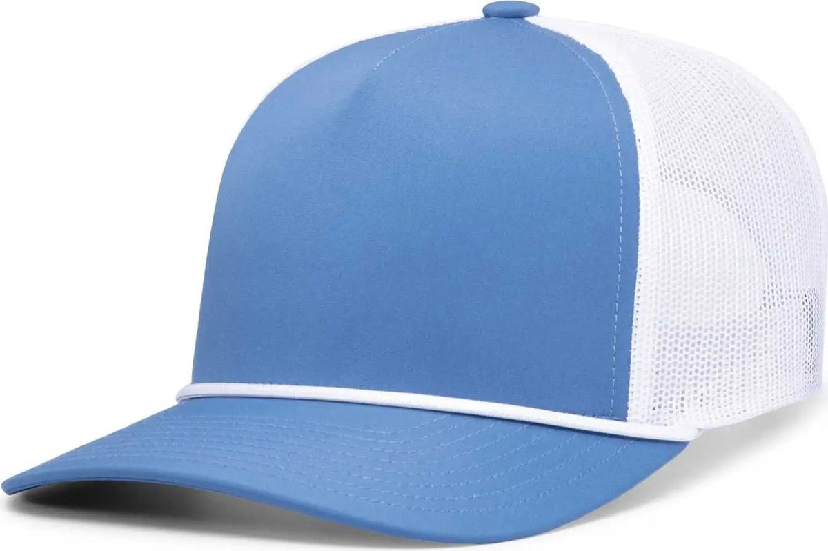Pacific Headwear P423 Weekender Trucker Cap - Ocean Blue White - 7’’ 7 7/8’’