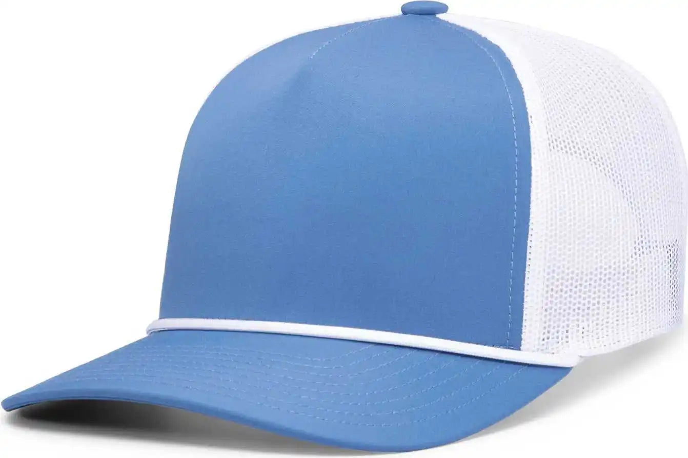 Pacific Headwear P423 Weekender Trucker Cap - Ocean Blue White - 7’’ 7 7/8’’