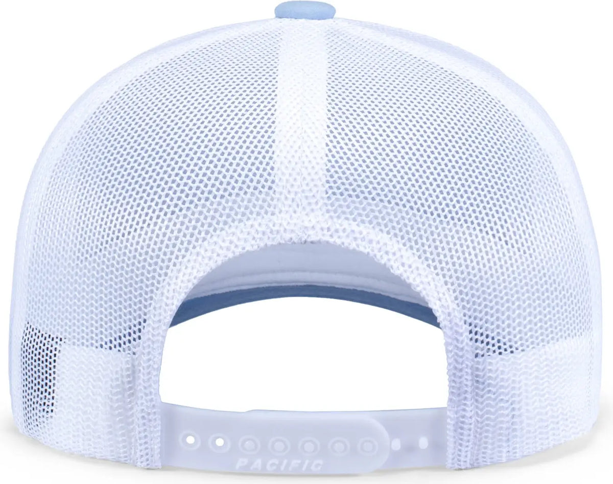 Pacific Headwear P423 Weekender Trucker Cap - Powder Blue White - one Size Fits Most