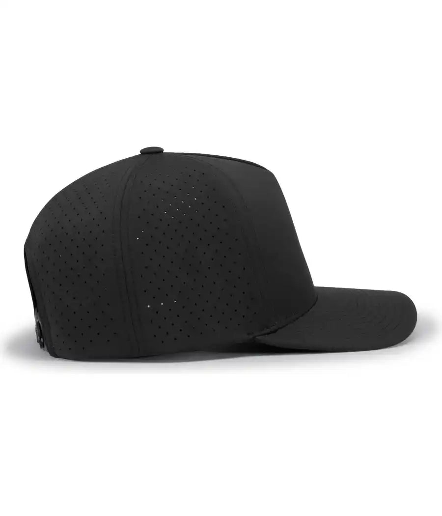 Pacific Headwear P424 Weekender Perforated Snapback Cap Black / 7’’ 7 7/8’’