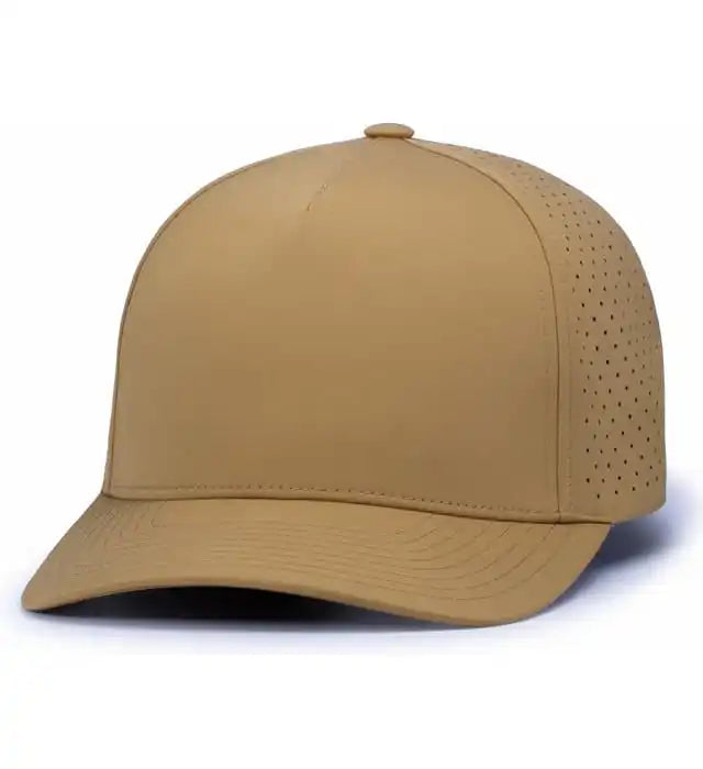 Pacific Headwear P424 Weekender Perforated Snapback Cap - Buck - 7’’ - 7 7/8’’