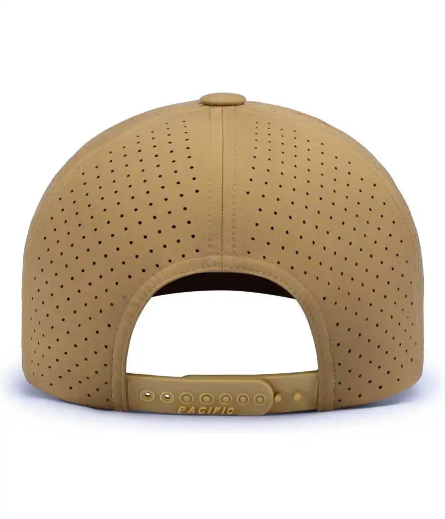 Pacific Headwear P424 Weekender Perforated Snapback Cap - Buck - 7’’ - 7 7/8’’