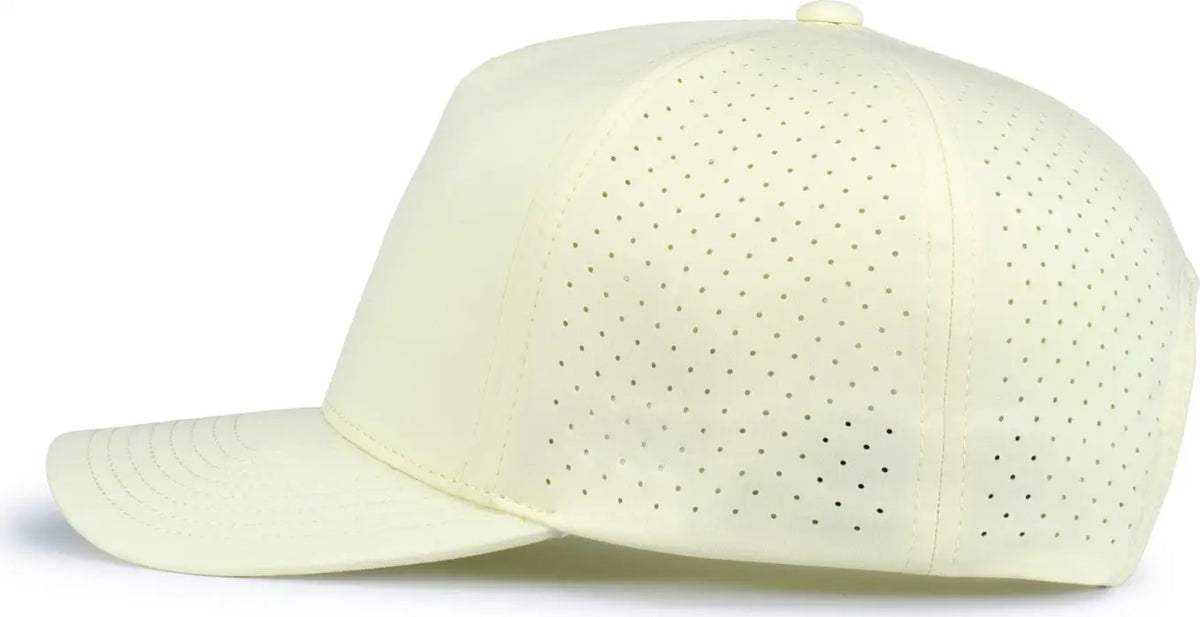 Pacific Headwear P424 Weekender Perforated Snapback Cap - Celestial Yellow - one Size Fits Most
