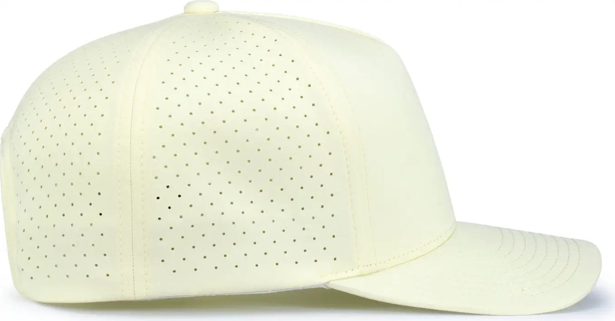 Pacific Headwear P424 Weekender Perforated Snapback Cap - Celestial Yellow - one Size Fits Most